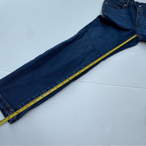 Everlane Blue Denim Jeans with Tan Leather Patch - Picture 2 of 8